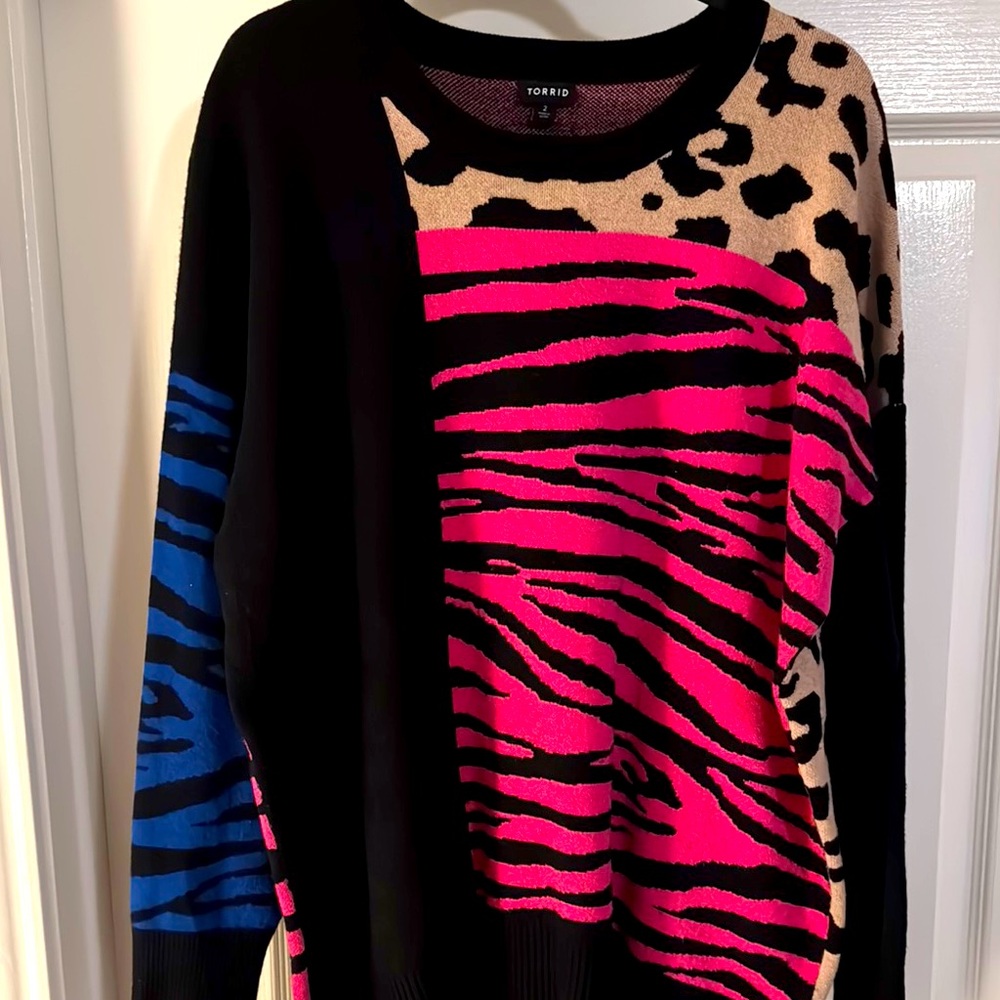 Printed/Multicolor Torrid Sweater